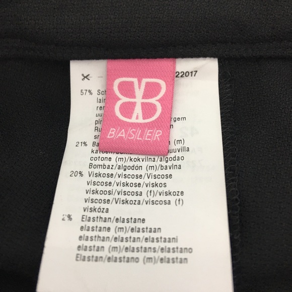 Black Wool Trousers BASLER Size US12 - Picture 7 of 8